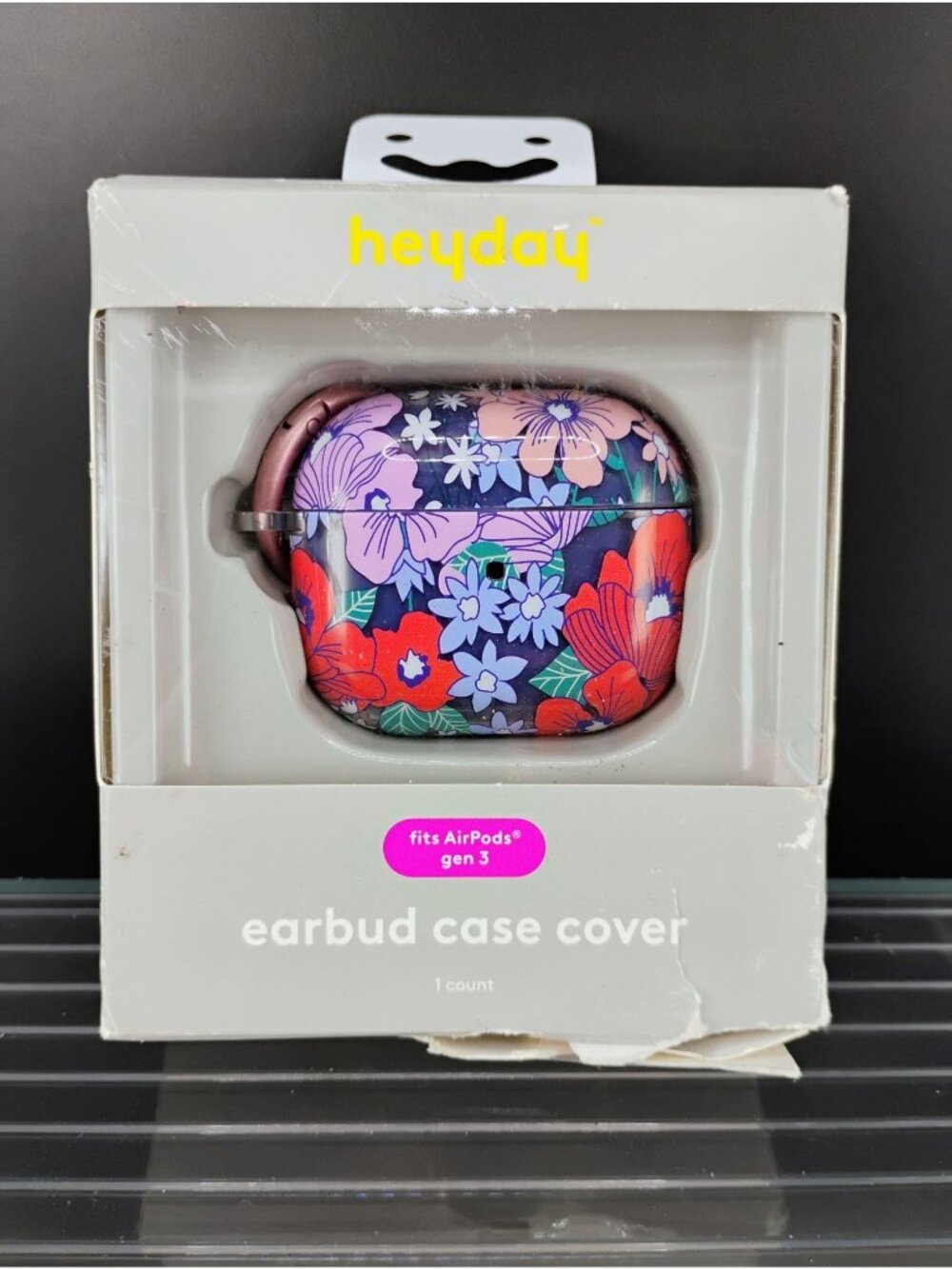 Heyday Floral AirPods Gen 3 Earbud Case Cover With Clip